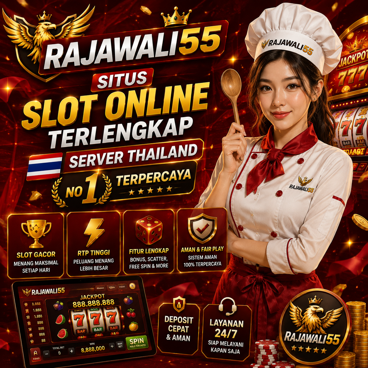 Logo RAJAWALI55 platform permainan digital
